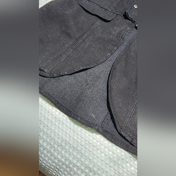 DIANE GILMAN EUC WOMEN'S SIZE XL STRETCH DENIM GOTH STYLE JACKET COAT - Picture 3 of 10